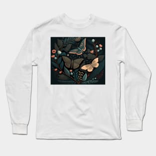 Cottagecore Beauty | Moths and Butterflies Long Sleeve T-Shirt